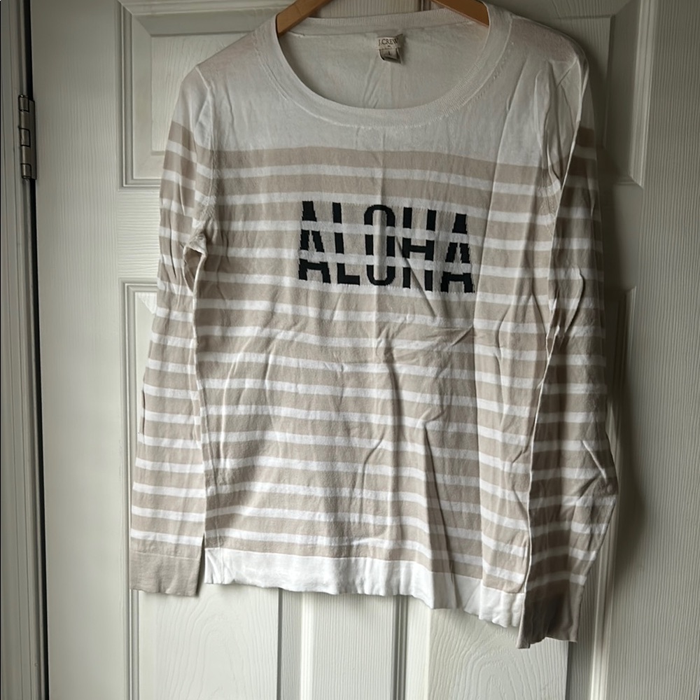JCrew Aloha Striped Sweater